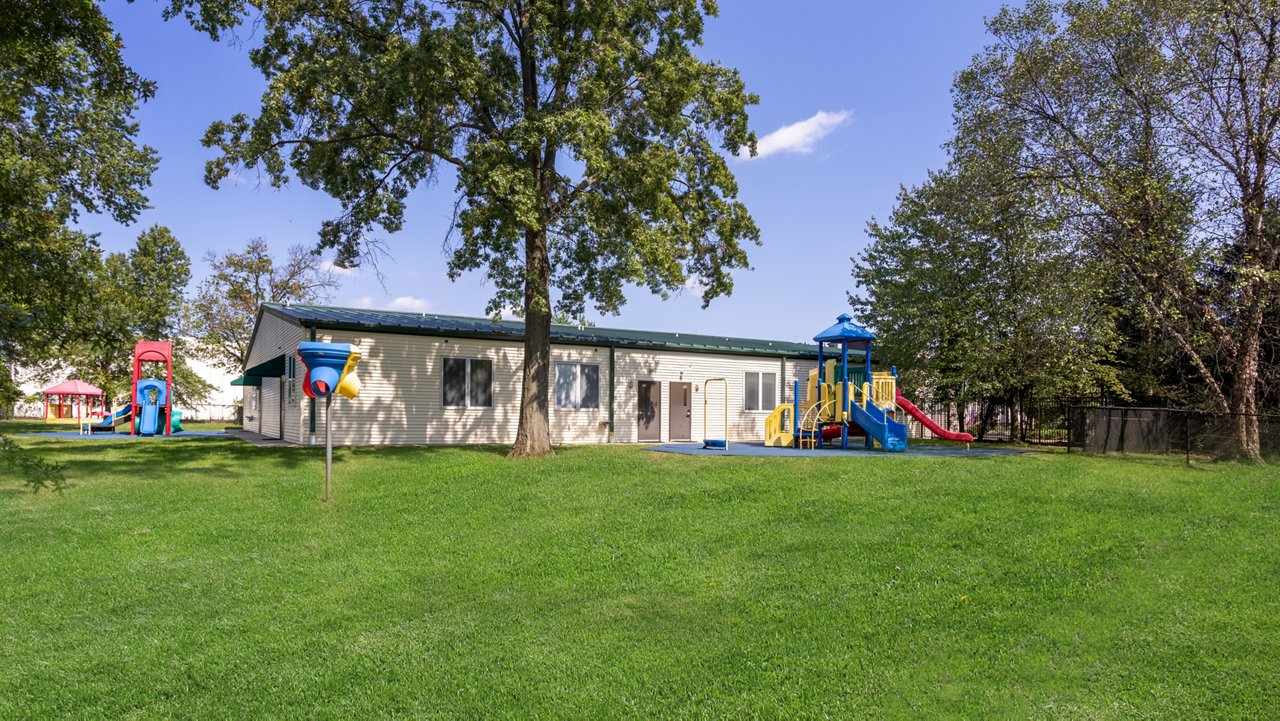 Exterior and playground of Goddard School in Piscataway New Jersey