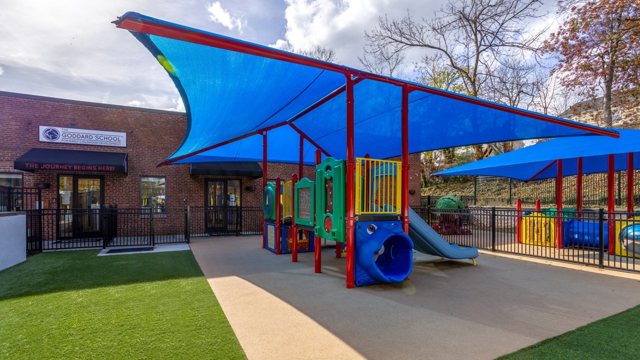 Playground and Exterior of the Goddard School in Millford New Jersey