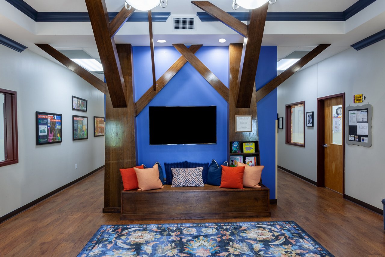 Lobby of the Goddard School in Flower Mound Texas