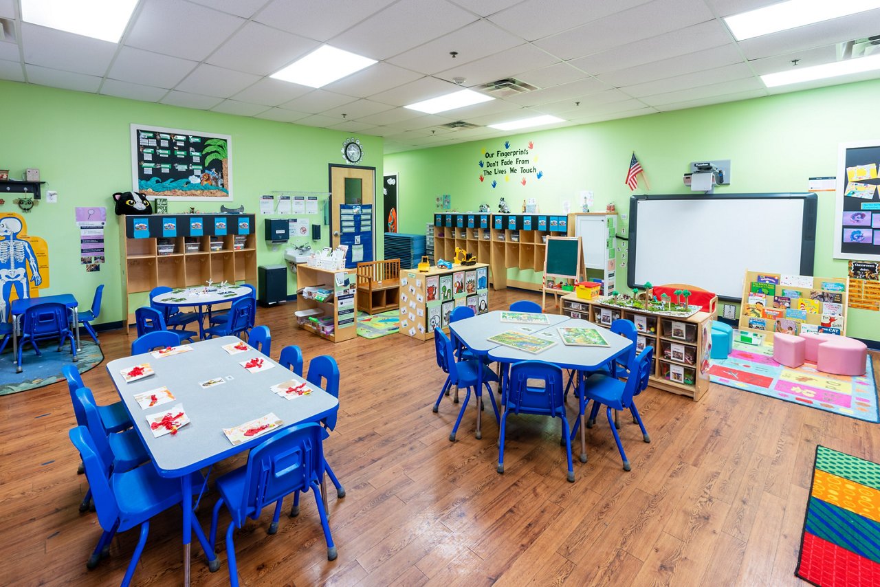 Classroom of the Goddard school in Urbana Maryland