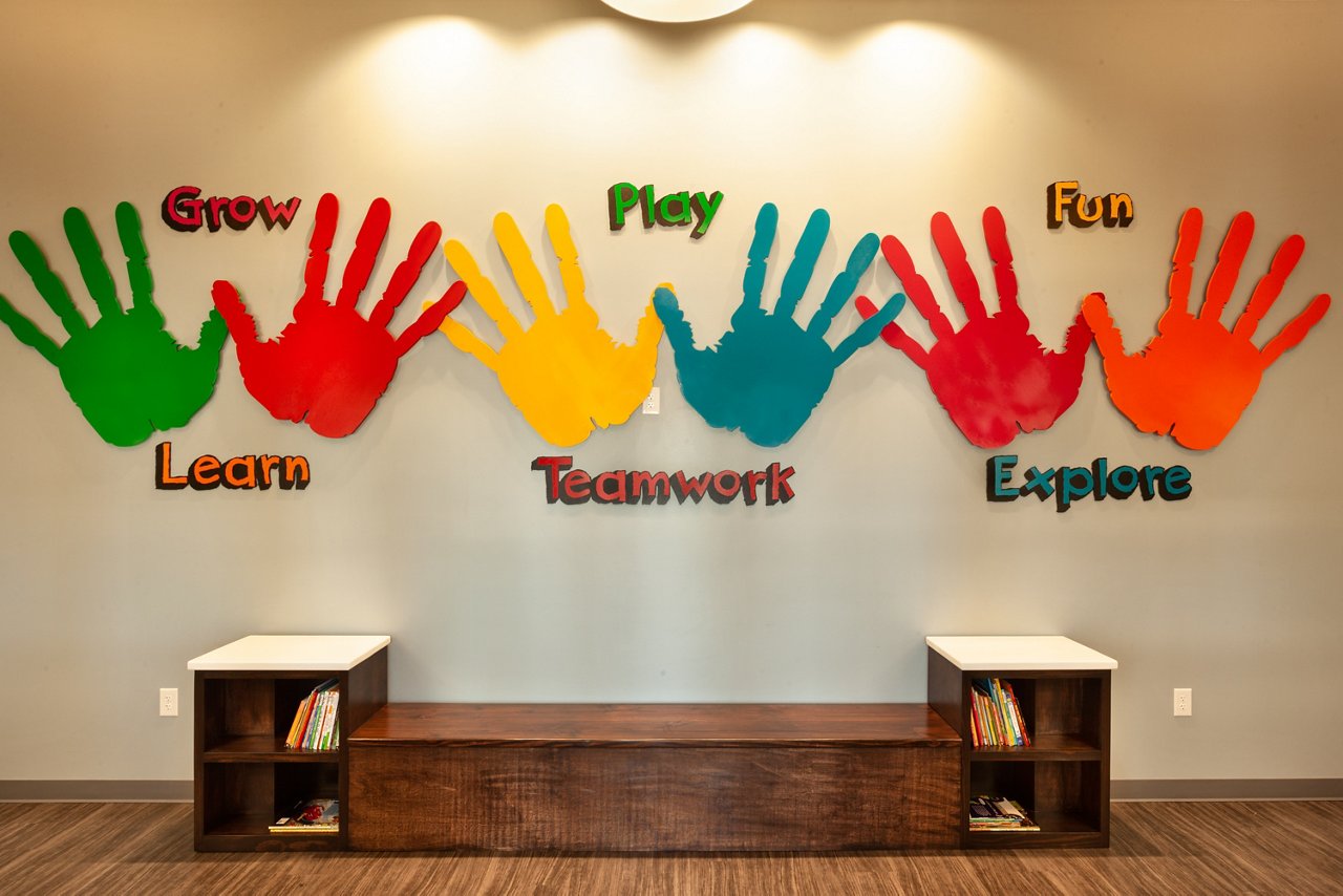 Lobby of the Goddard School in Wylie Texas