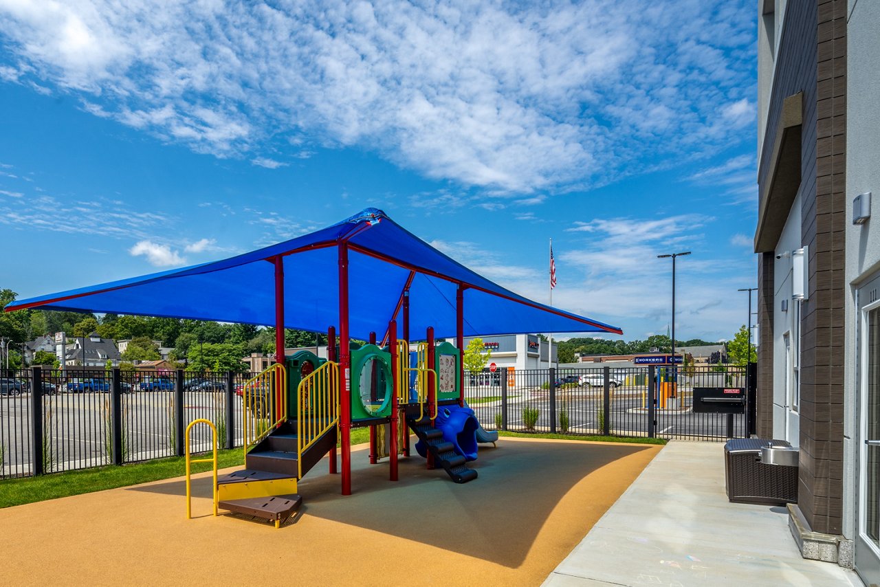 Playground of the Goddard School in Worcester Massachusetts