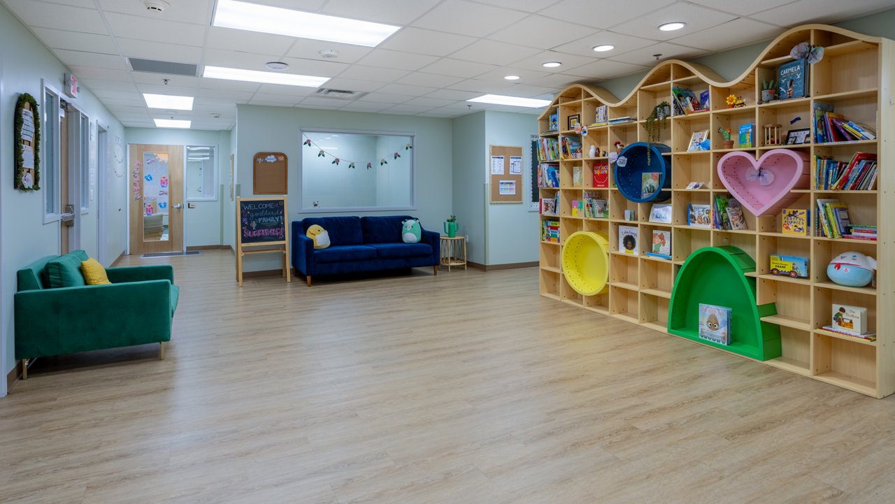 Lobby of the Goddard School in Falls Church Virginia