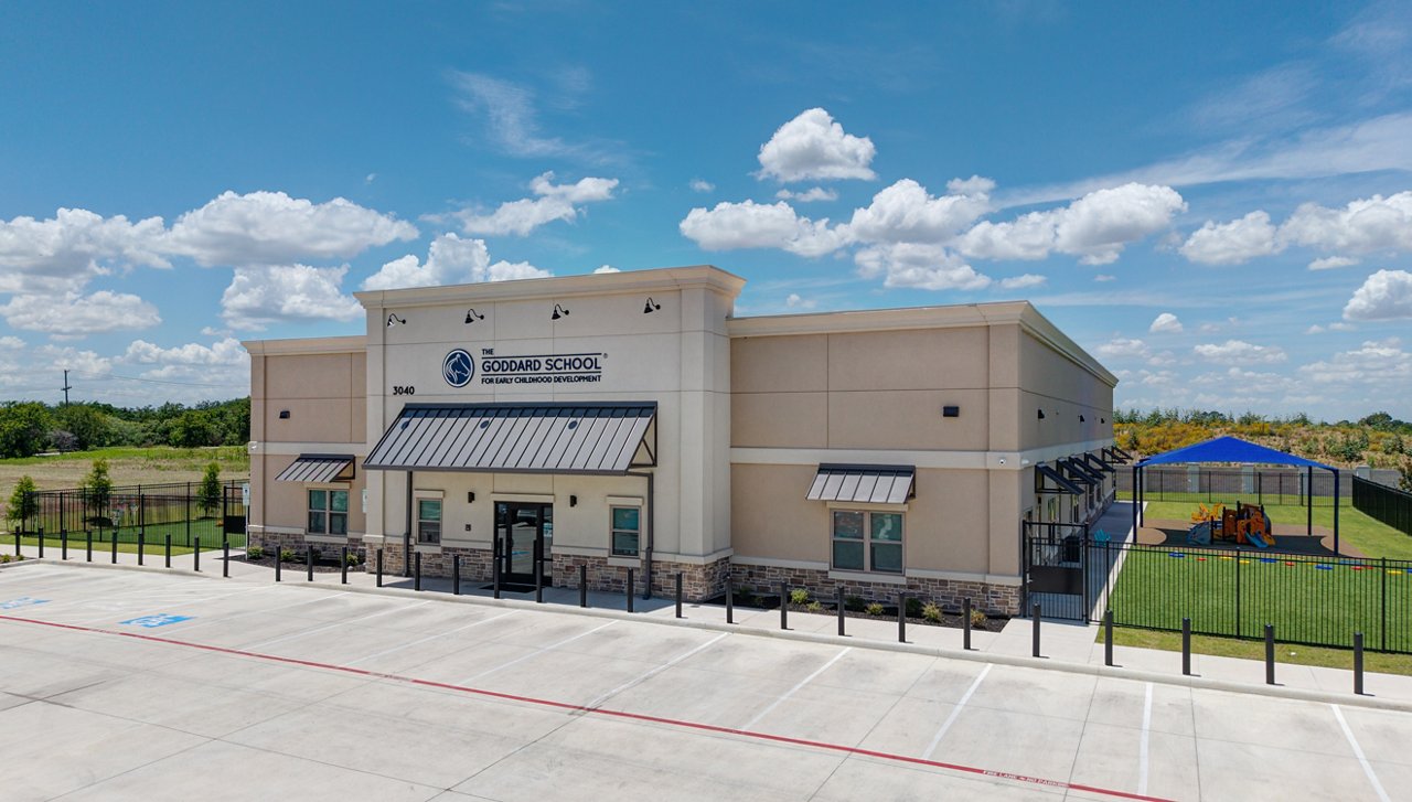 Exterior of the Goddard School in Oak Point Texas