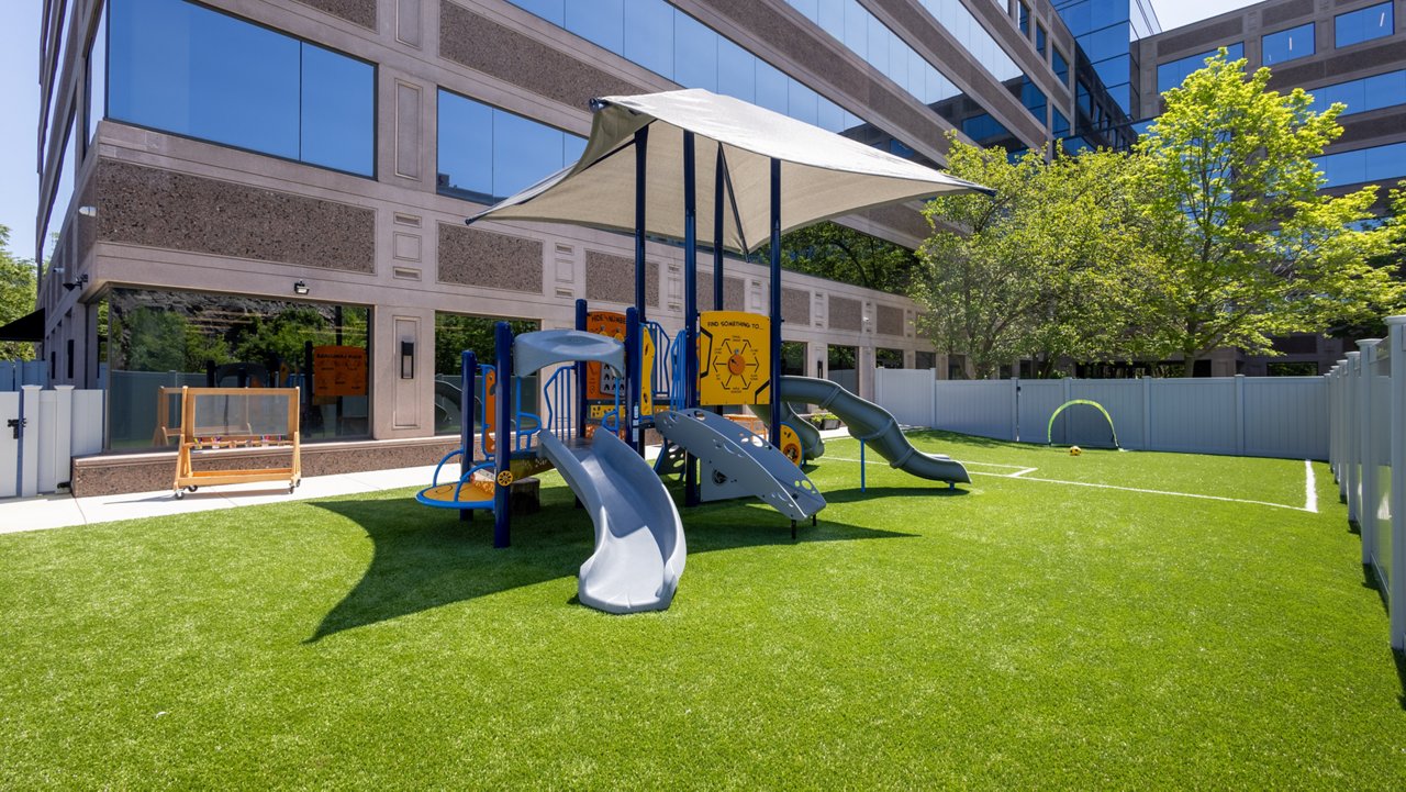 Playground of the Goddard School in Quincy Massachusetts