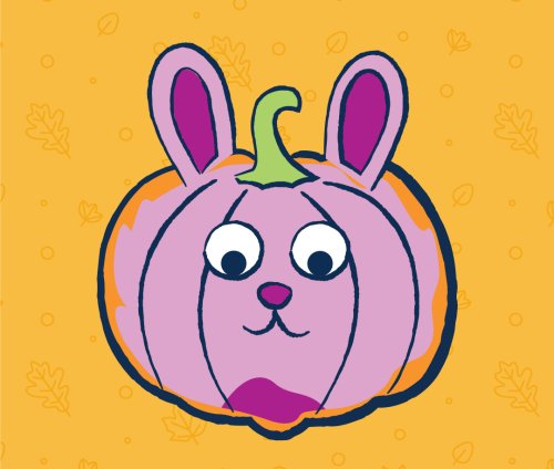 Pumpkin Decorating Bunny Idea