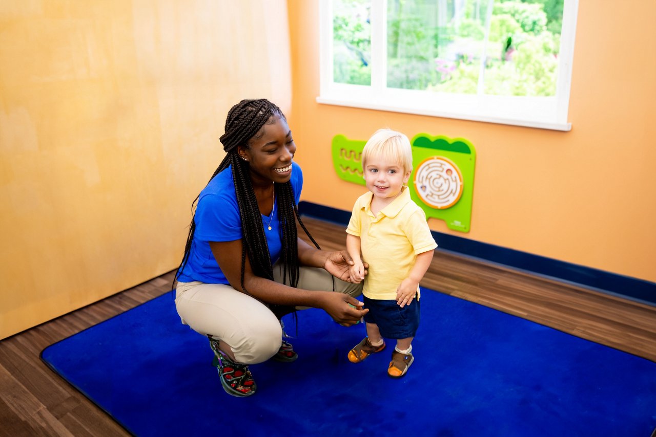 teacher and child