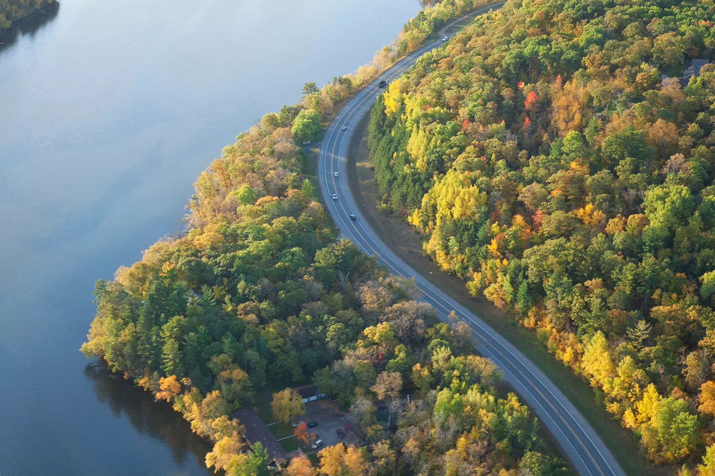 Aerial Visual of Great River Road