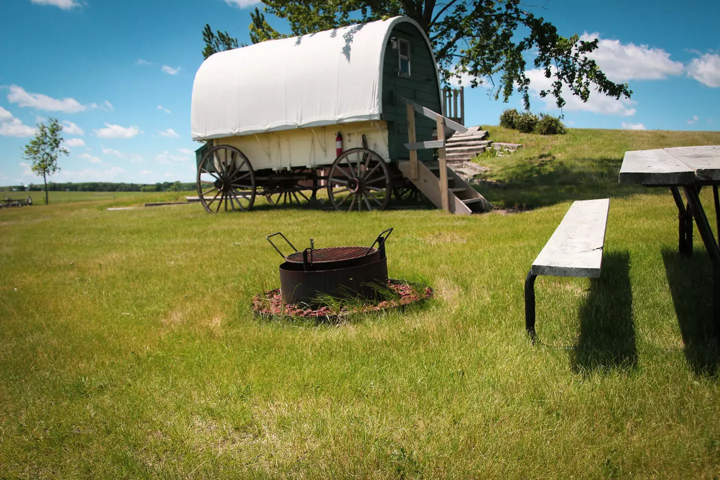 Covered Wagon at Ingalls Homestead in De Smet, SD