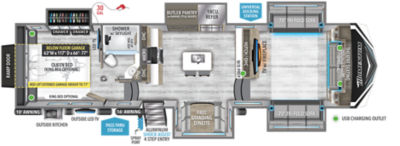 The new Momentum M-Class 336M floorplan