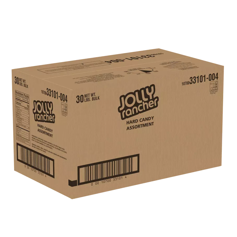 JOLLY RANCHER Original Flavors Hard Candy, 30 lb box - Front of Package