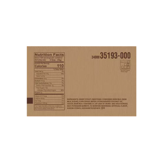 HERSHEY'S Milk Chocolate Fudge Topping, 15.42 lb box, 4 pouches