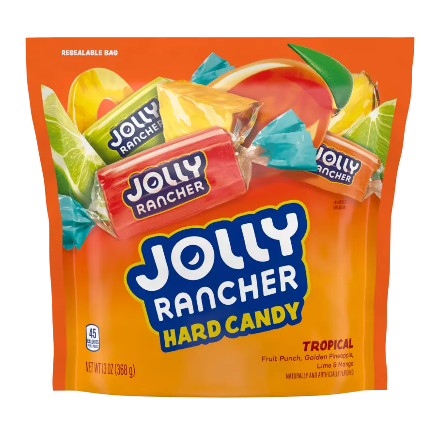 JOLLY RANCHER Tropical Hard Candy, 13 oz bag - Front of Package