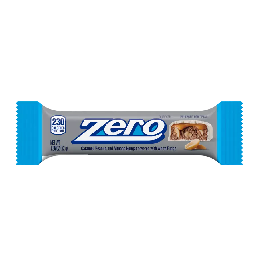 ZERO Candy Bar, 1.85 oz - Front of Package