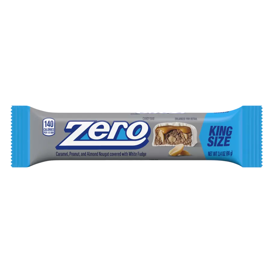 ZERO King Size Candy Bar, 3.4 oz - Front of Package