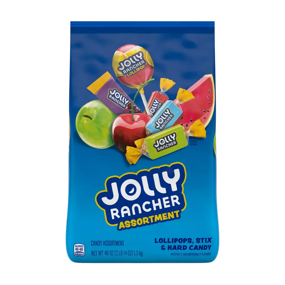 JOLLY RANCHER Candy Assortment, 46 oz bag - Front of Package