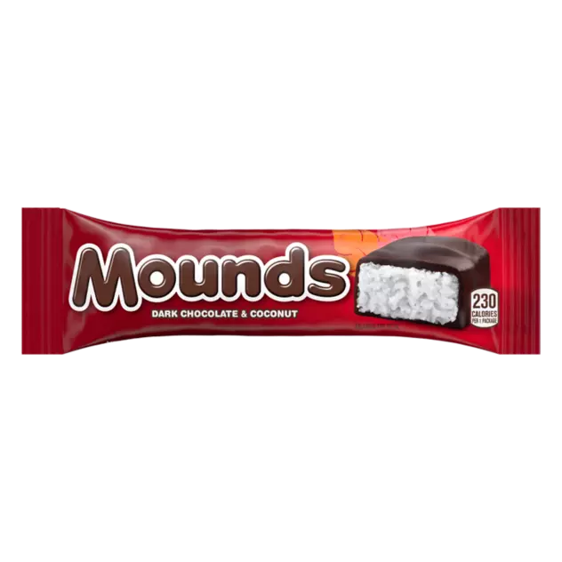MOUNDS Dark Chocolate and Coconut Candy Bar, 1.75 oz - Front of Package