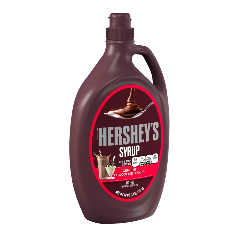 HERSHEY'S Chocolate Syrup, 48 oz bottle - Front of Package