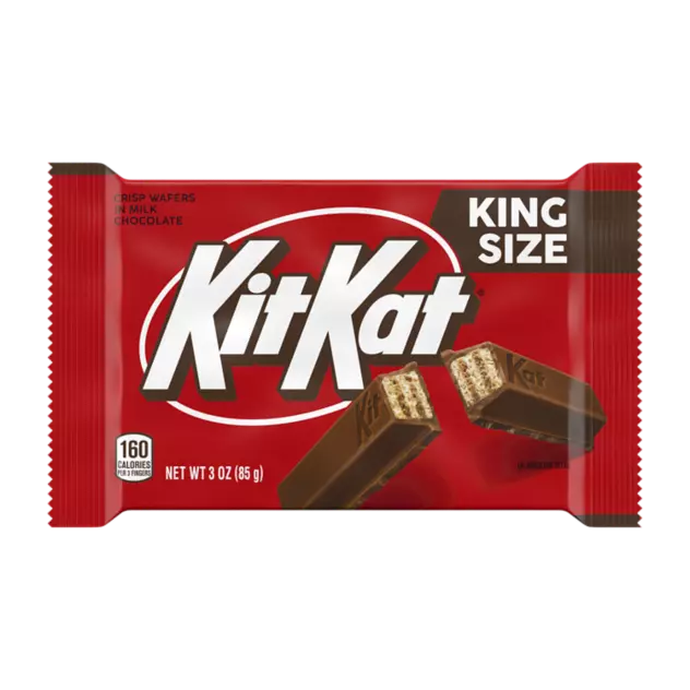 KIT KAT® Milk Chocolate King Size Candy Bar, 3 oz - Front of Package