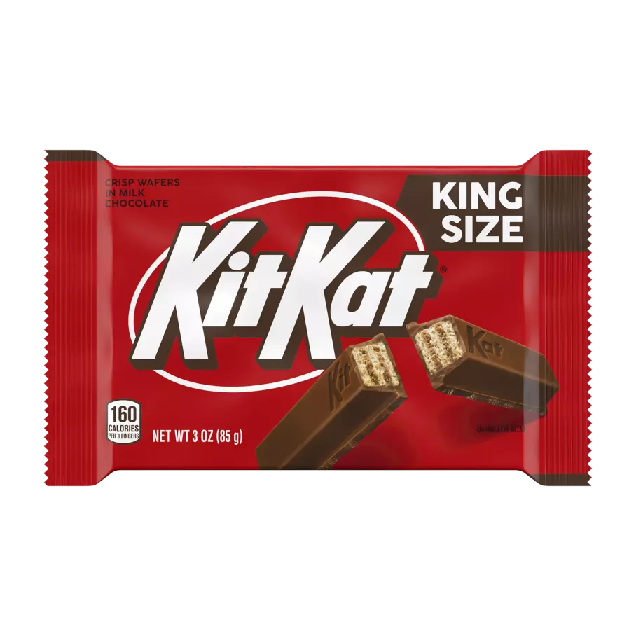 KIT KAT® Milk Chocolate King Size Candy Bar, 3 oz - Front of Package