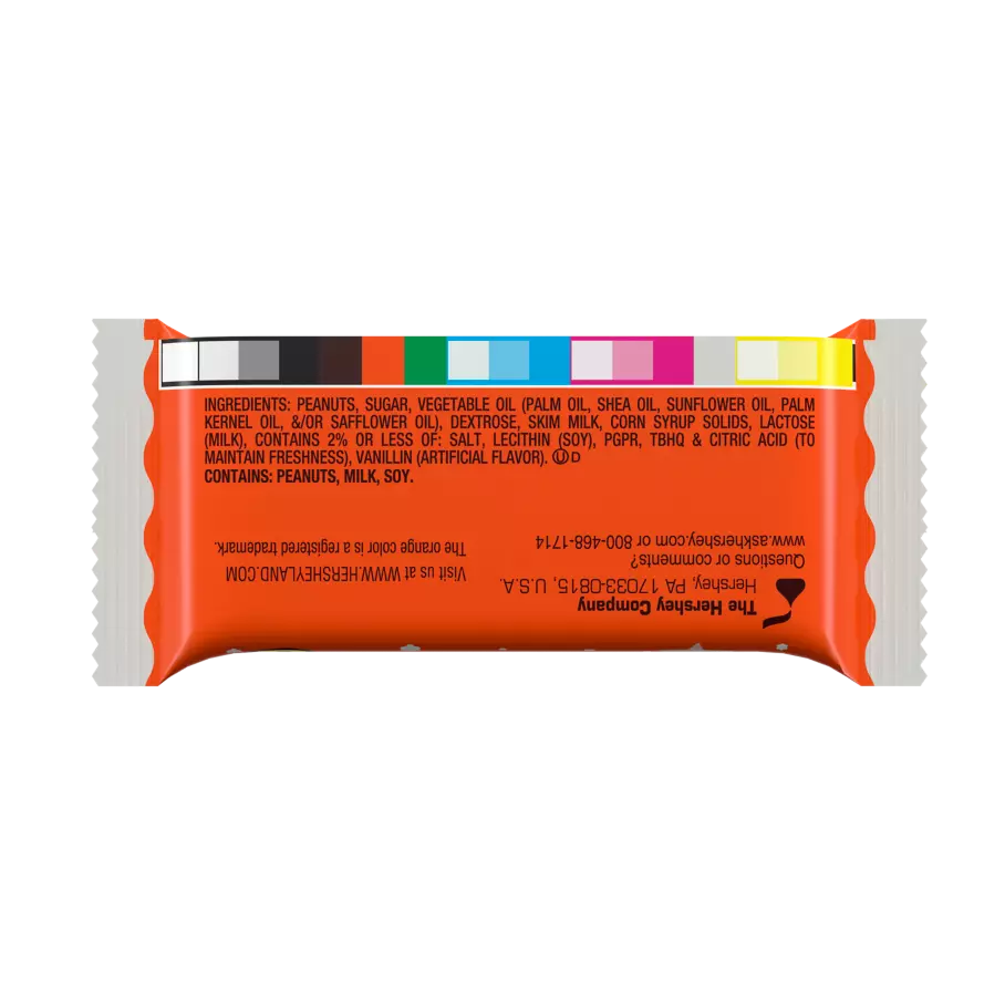 REESE'S White Creme Peanut Butter Trees, 1.2 oz - Back of Package