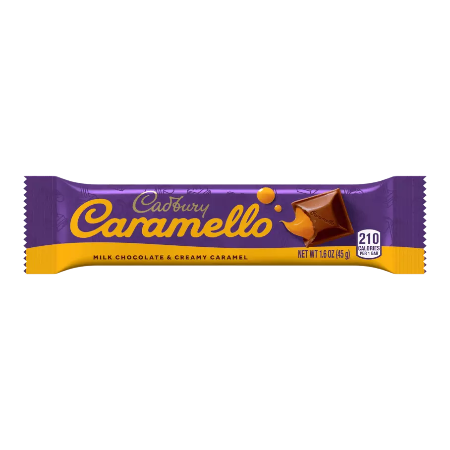 CADBURY CARAMELLO Milk Chocolate & Creamy Caramel Candy Bar, 1.6 oz