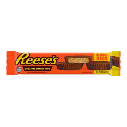 REESE'S Milk Chocolate King Size Peanut Butter Cups, 2.8 oz