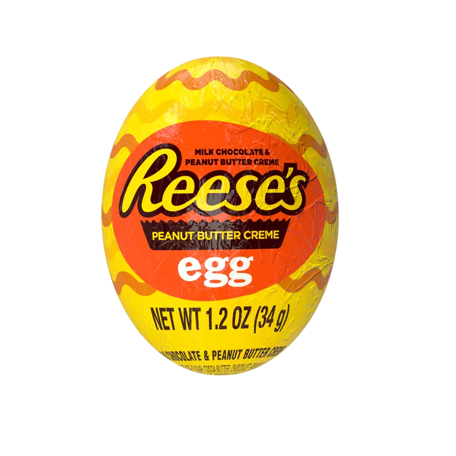 REESE'S Milk Chocolate Peanut Butter Creme Eggs, 1.2 oz, 4 count box - Out of Package