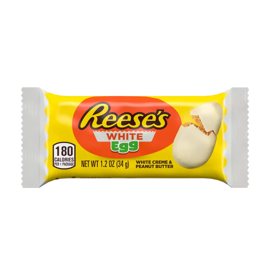 REESE'S White Creme Peanut Butter Eggs, 1.2 oz, 6 pack - Out of Package