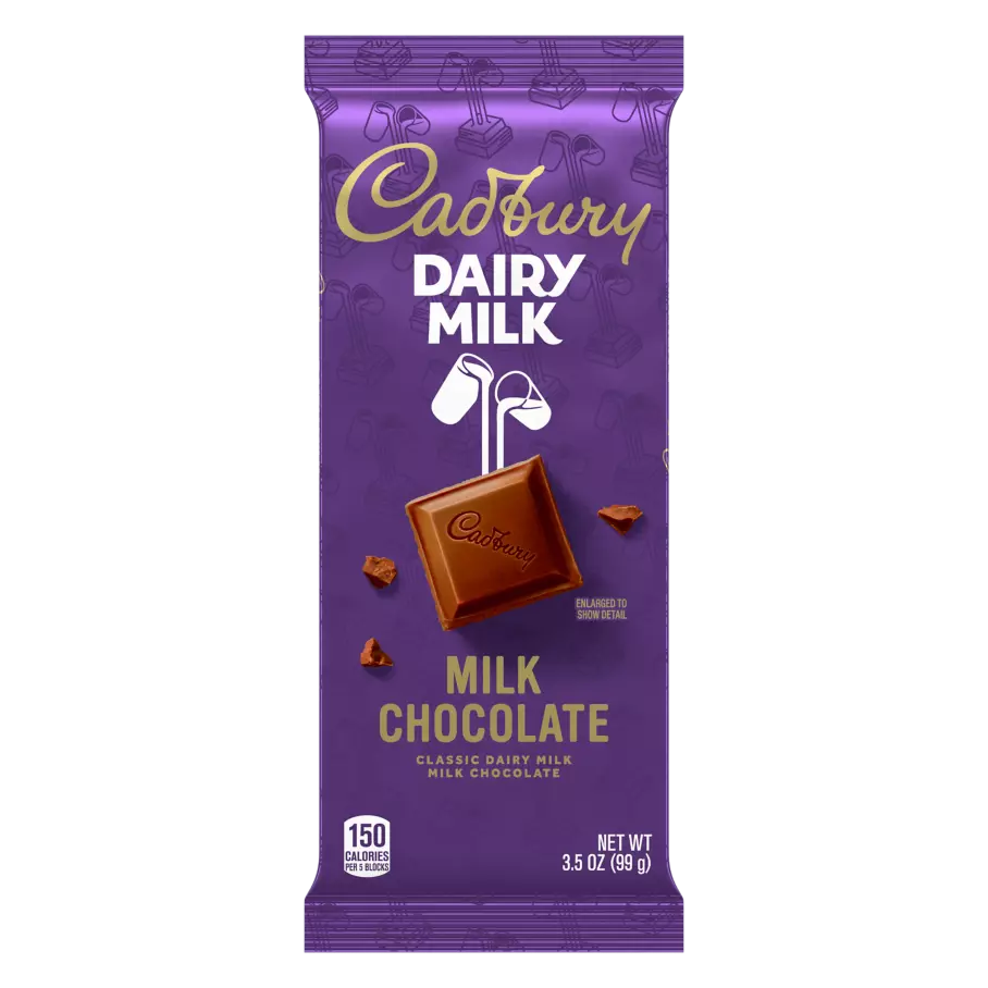 CADBURY DAIRY MILK Milk Chocolate Candy Bar, 3.5 oz - Front of Package