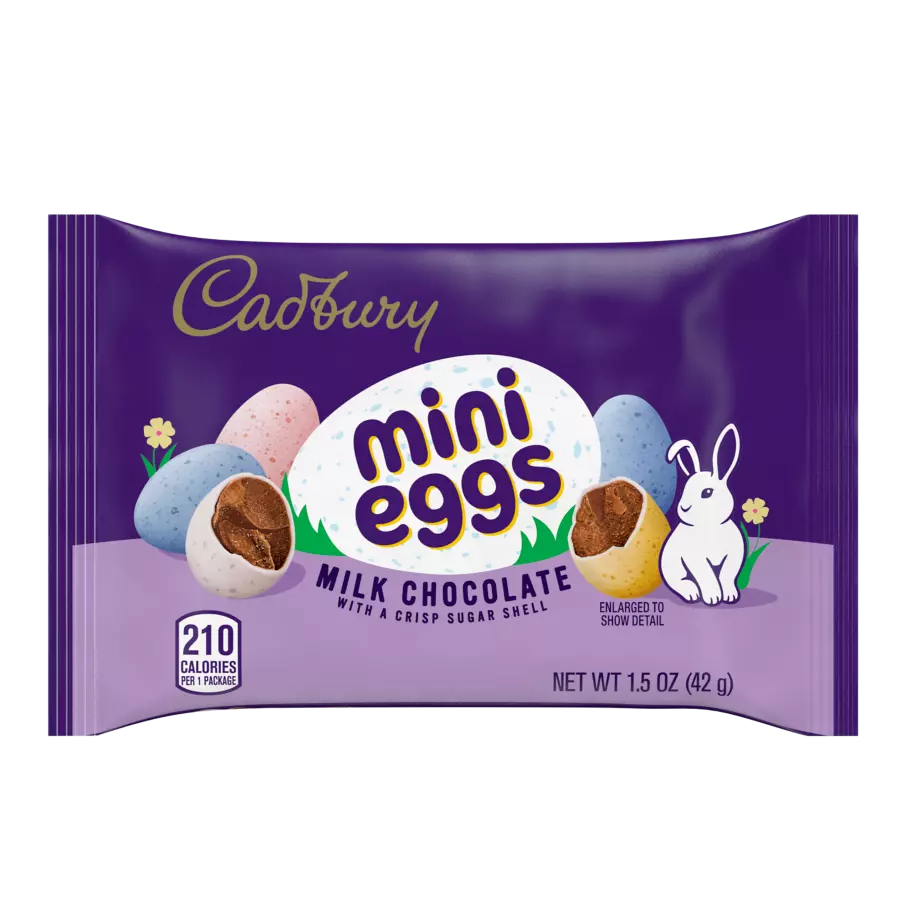 CADBURY MINI EGGS Milk Chocolate Candy, 1.5 oz bag