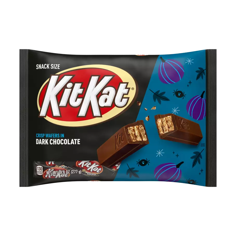 KIT KAT® Halloween Dark Chocolate Snack Size Candy Bars, 9.8 oz bag - Front of Package