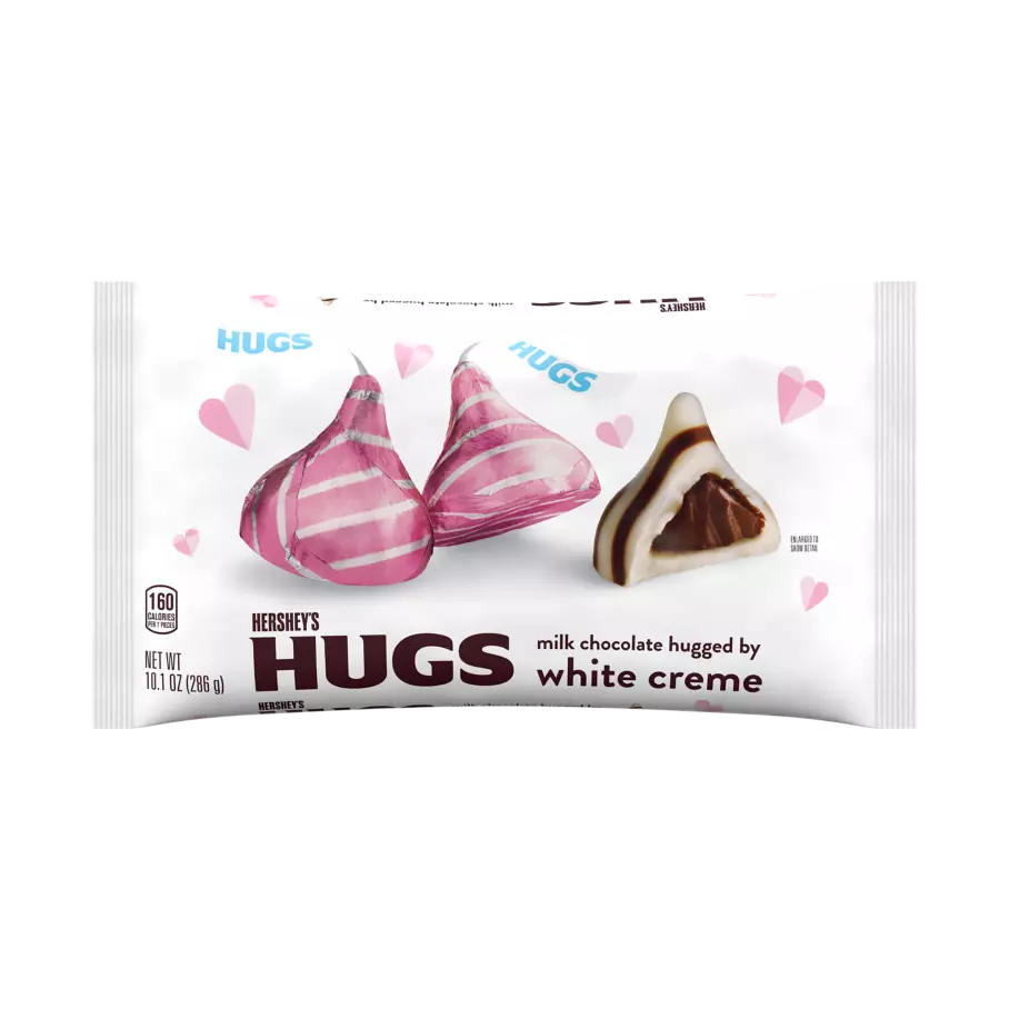 HERSHEY'S KISSES and HUGS Assorted Milk Chocolate and White Creme Candy,  Individually Wrapped, 15.6 oz, Family Pack