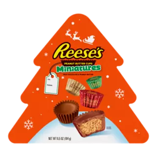 Christmas Reese's Holiday Miniatures Peanut Butter Cups Candy Cane