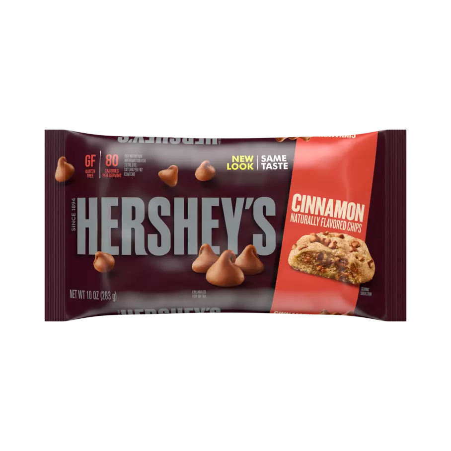 HERSHEY'S Cinnamon Chips, 7.5 lb box, 12 bags - Front of Individual Package