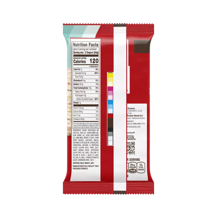 KIT KAT® Birthday Cake XL Candy Bar, 4.3 oz - Back of Package