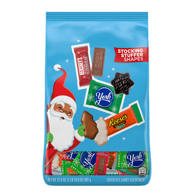 Hershey Stocking Stuffer Shapes Assortment, 31.8 Oz Bag