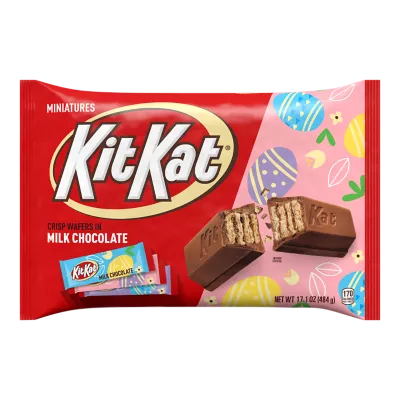 KIT KAT Milk Chocolate Wafer Snack Size, Easter Candy Bag, 10.78 oz