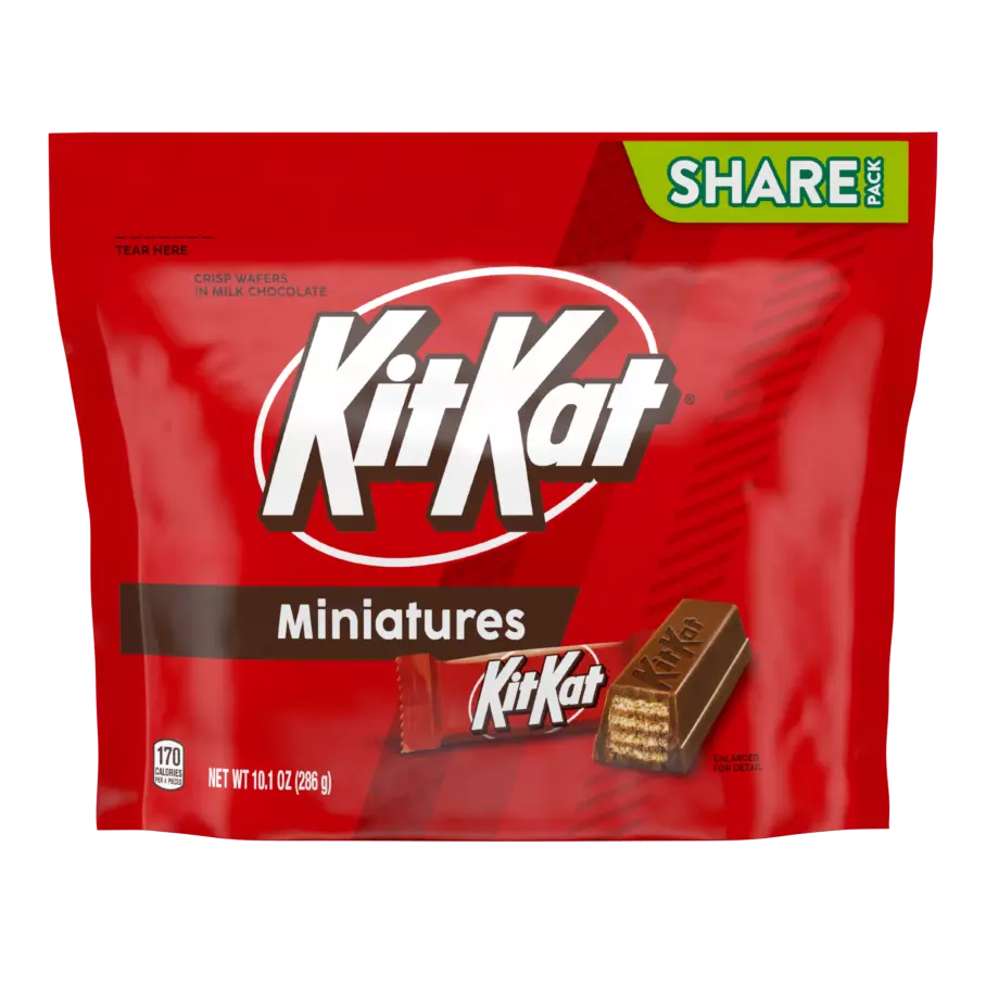 KIT KAT® Miniatures Milk Chocolate Candy Bars, 10.1 oz pack - Front of Package