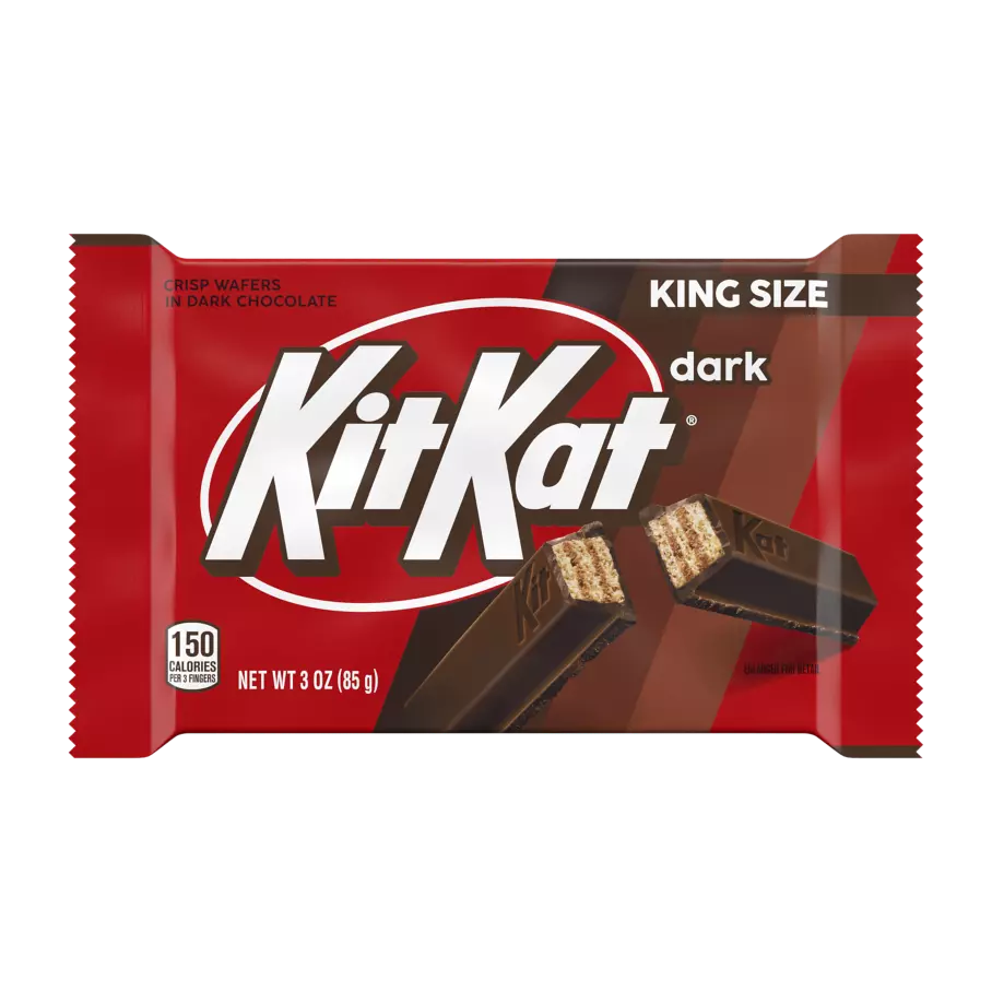 KIT KAT® Dark Chocolate King Size Candy Bar, 3 oz - Front of Package