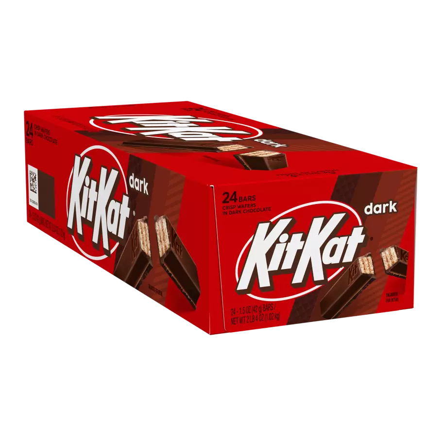 KIT KAT® Dark Chocolate Candy Bars, 1.5 oz box, 24 pack - Front of Package