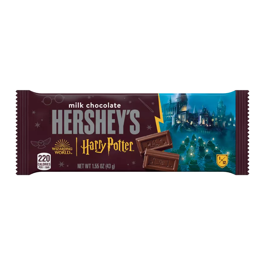 HERSHEY'S Milk Chocolate Harry Potter™ Limited Edition Candy Bars, 1.55 oz, 36 count box - Out of Package