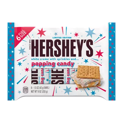 Hershey's White Cream With Sprinkles And Popping Candy Bar - 42g - Best  Before 1st February 2024