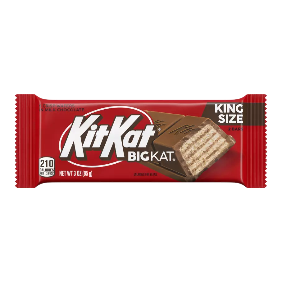 KIT KAT® BIG KAT Milk Chocolate King Size Candy Bar, 3 oz - Front of Package