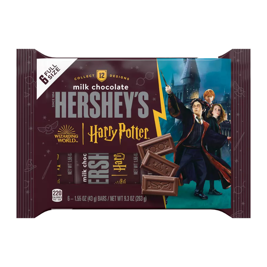 HERSHEY'S Milk Chocolate Harry Potter™ Limited Edition Candy Bars, 1.55 oz, 6 pack - Front of Package