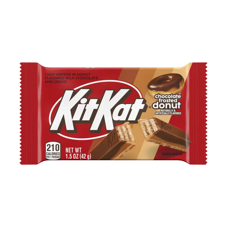 KIT KAT® Chocolate Frosted Donut Candy Bar, 1.5 oz - Front of Package