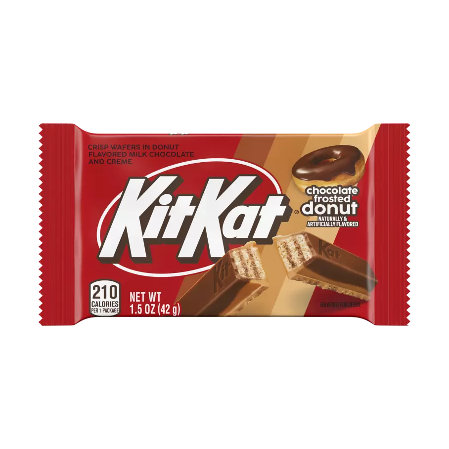 KIT KAT® Chocolate Frosted Donut Candy Bars, 1.5 oz, 24 count box - Out of Package