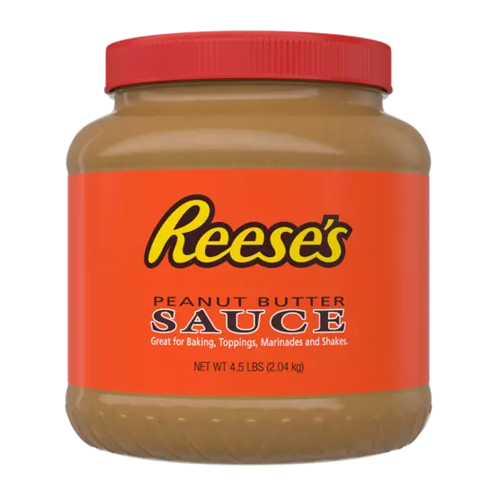 REESE'S Peanut Butter Sauce, 27 lb jar, 6 jars