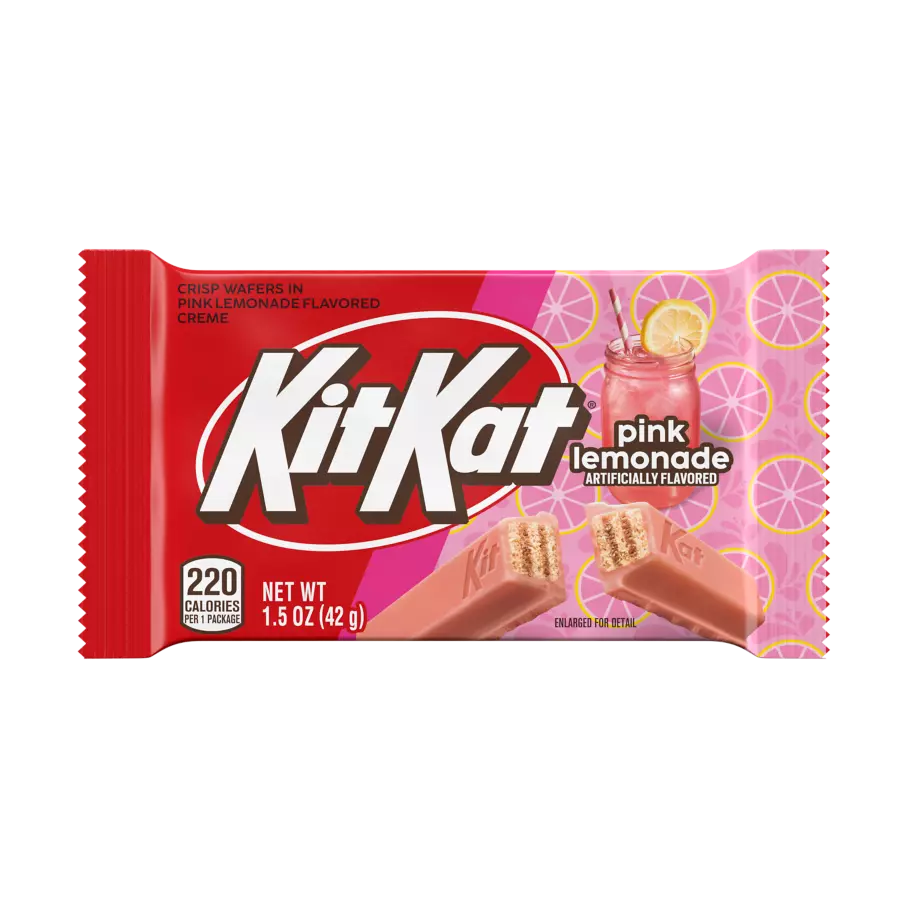 KIT KAT® Pink Lemonade Candy Bar, 1.5 oz - Front of Package