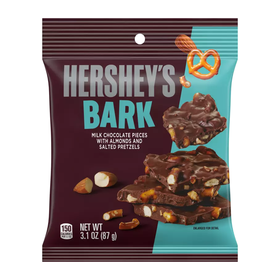 HERSHEY'S Bark, 3.1 oz bag - Front of Package